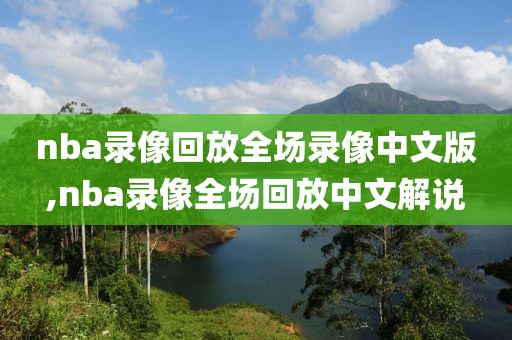 nba录像回放全场录像中文版,nba录像全场回放中文解说